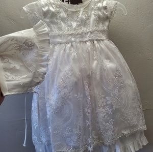 Christening dress & bonnet
